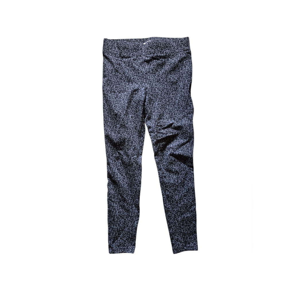 LOFT Black and Gray Leopard Print Leggings‎ Sp